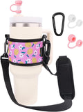 LUCKINEE Tumbler Holder with Strap Stanley Cup Holder Water Bottle Strap