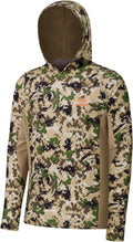 BASSDASH Men's UPF 50+ Lightweight Hunting Camo Hoodie Quick Dry Performance Long Sleeve Fishing Shirt with Hood FS30M