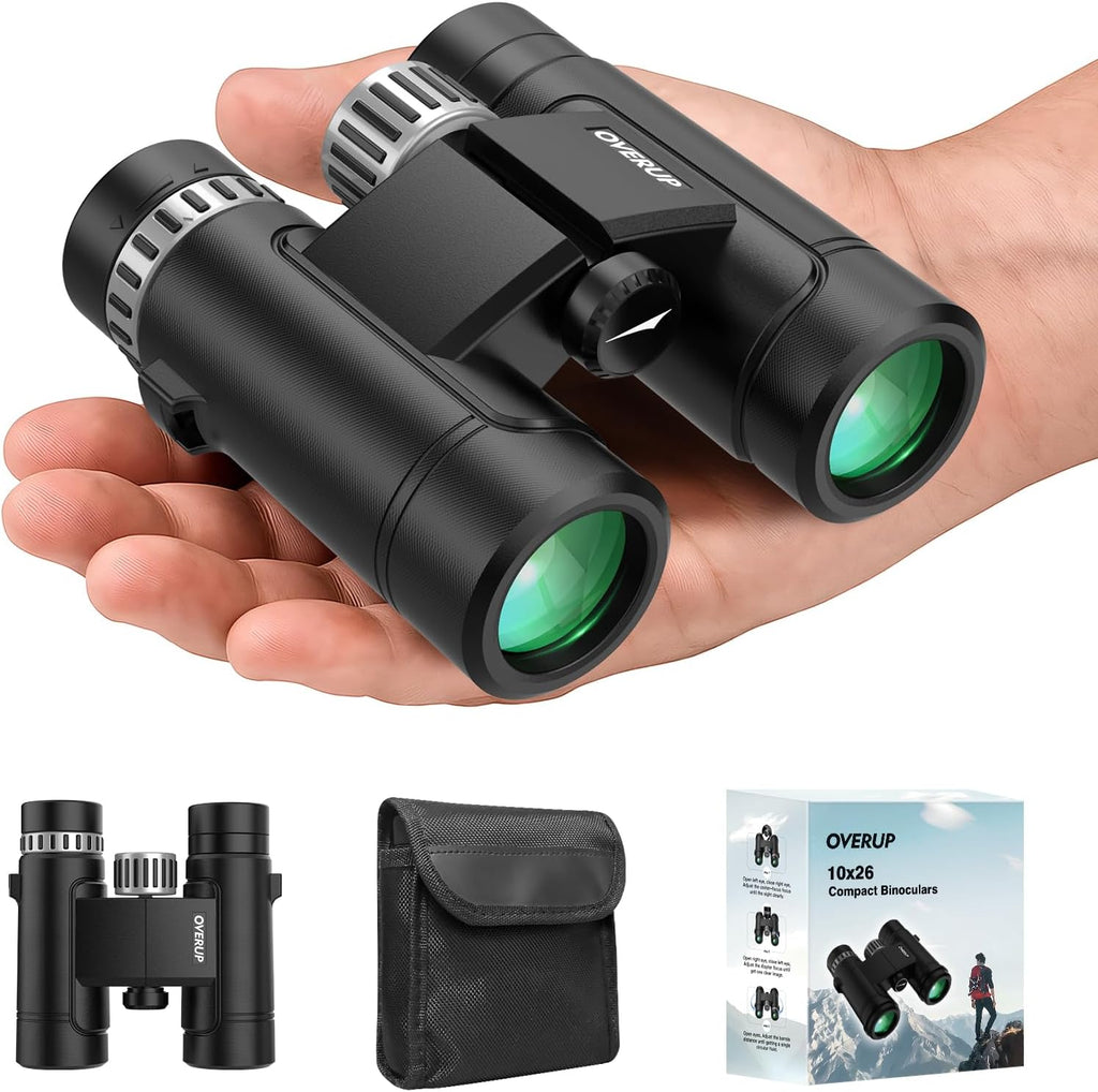 10x26 Compact Binoculars for Adults Travel Cruise Ship Birding Waterproof