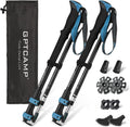 GPTCAMP Aluminum Collapsible Trekking Poles with EVA Grips
