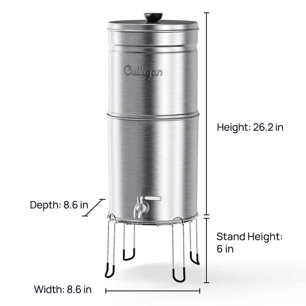 Culligan MaxClear Gravity Water Filter System - Microplastics, Lead & PFAS