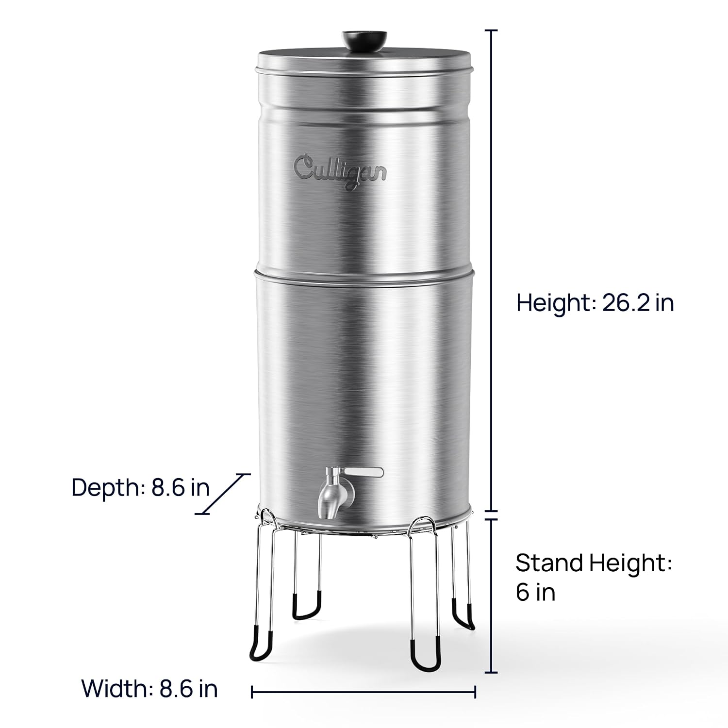 Culligan MaxClear Gravity Water Filter System - Microplastics, Lead & PFAS