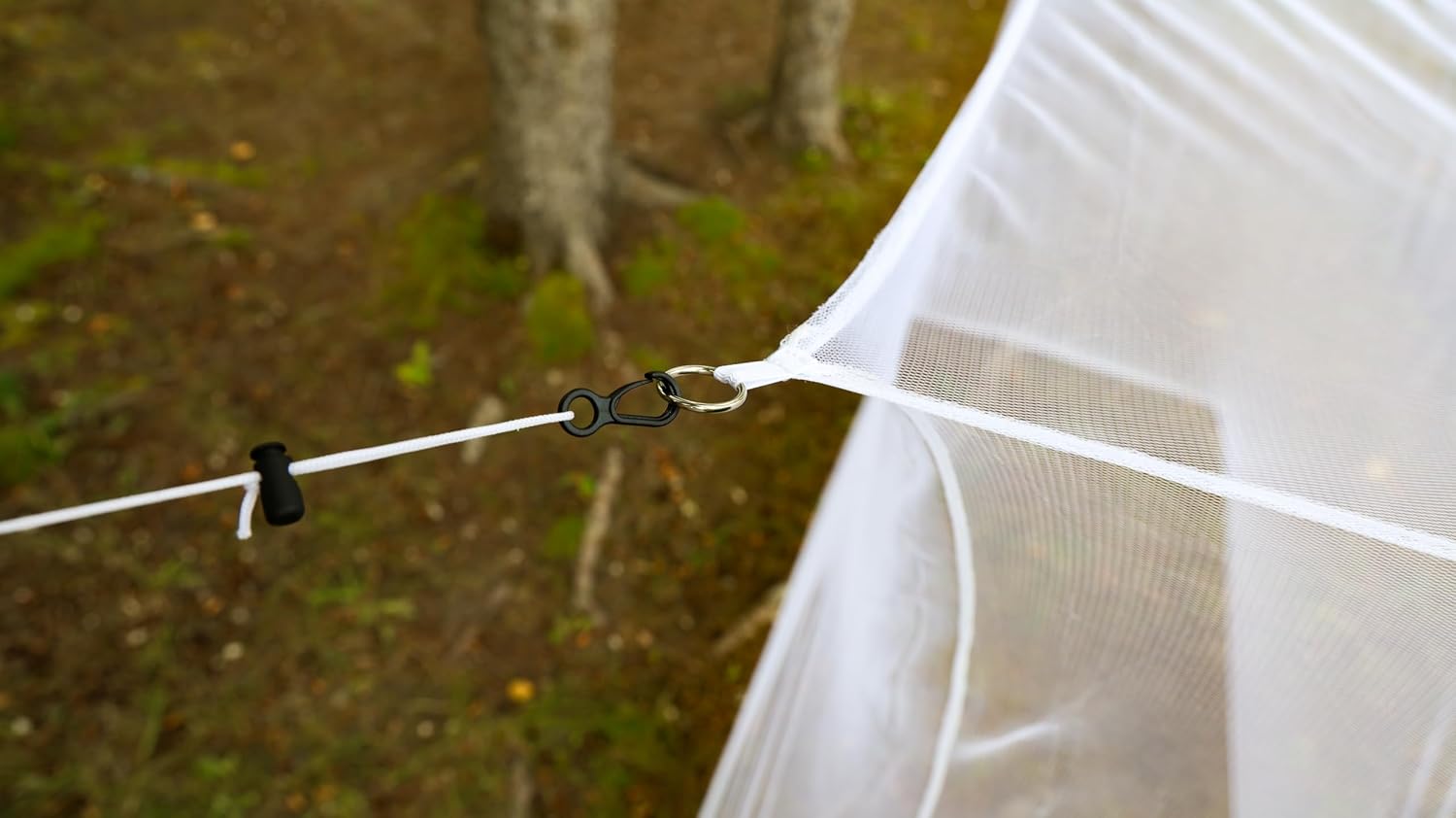 Coghlan's Rectangular Mosquito Net – Lightweight Mesh Canopy for Camping, Travel, and Outdoor Use – Includes Tie Loops, Carry Bag, Twine, Hooks, Anchors, Nails – White, 78" x 32" x 59"