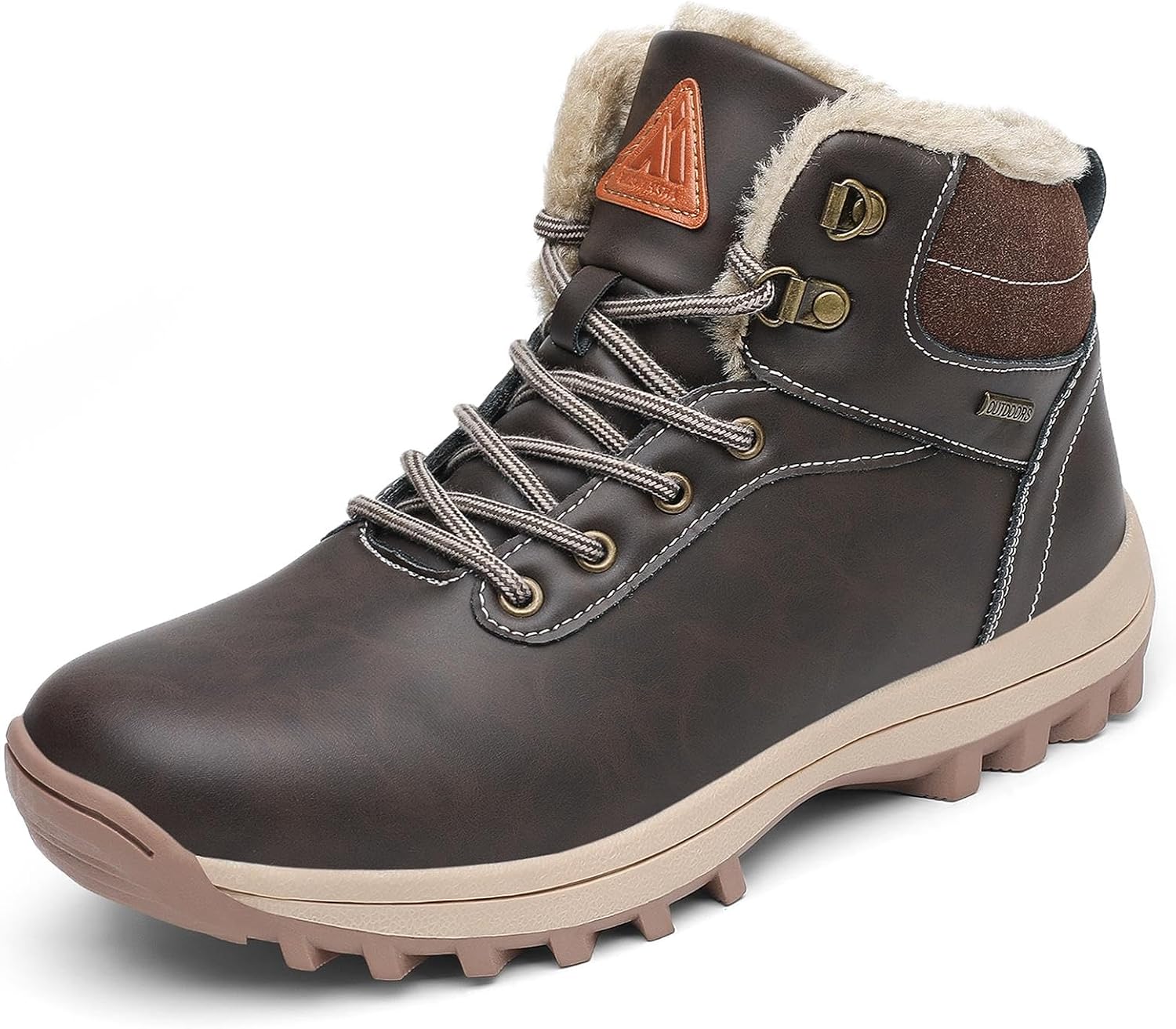 Mishansha Men's Waterproof Snow Boots, Warm Winter Boots