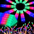 SHQDD 135PCS Foam Glow Sticks, Foam Light Up Sticks with 3 Modes Colorful Flashing, Glow Stick Bulk Party Pack, Glow in Dark Party Supplies, LED Foam Sticks Bulk for Wedding, Raves, Concert, Halloween