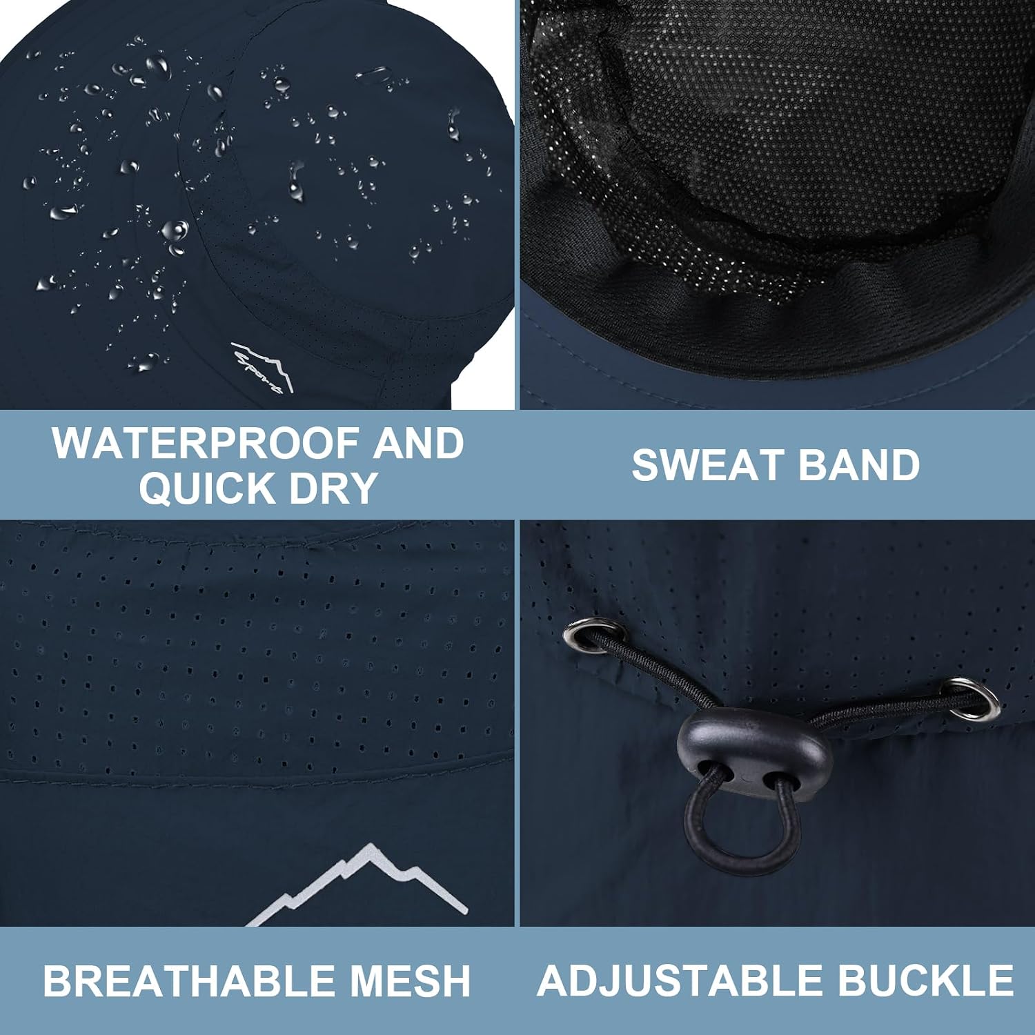Sun Hat for Men Women with Neck Flap,UPF 50+ UV Protection Fishing Hat