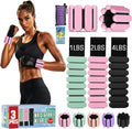 AMORIX Ankle Weights for Women Men 3 Pairs (Total 7lbs) Wrist Weights