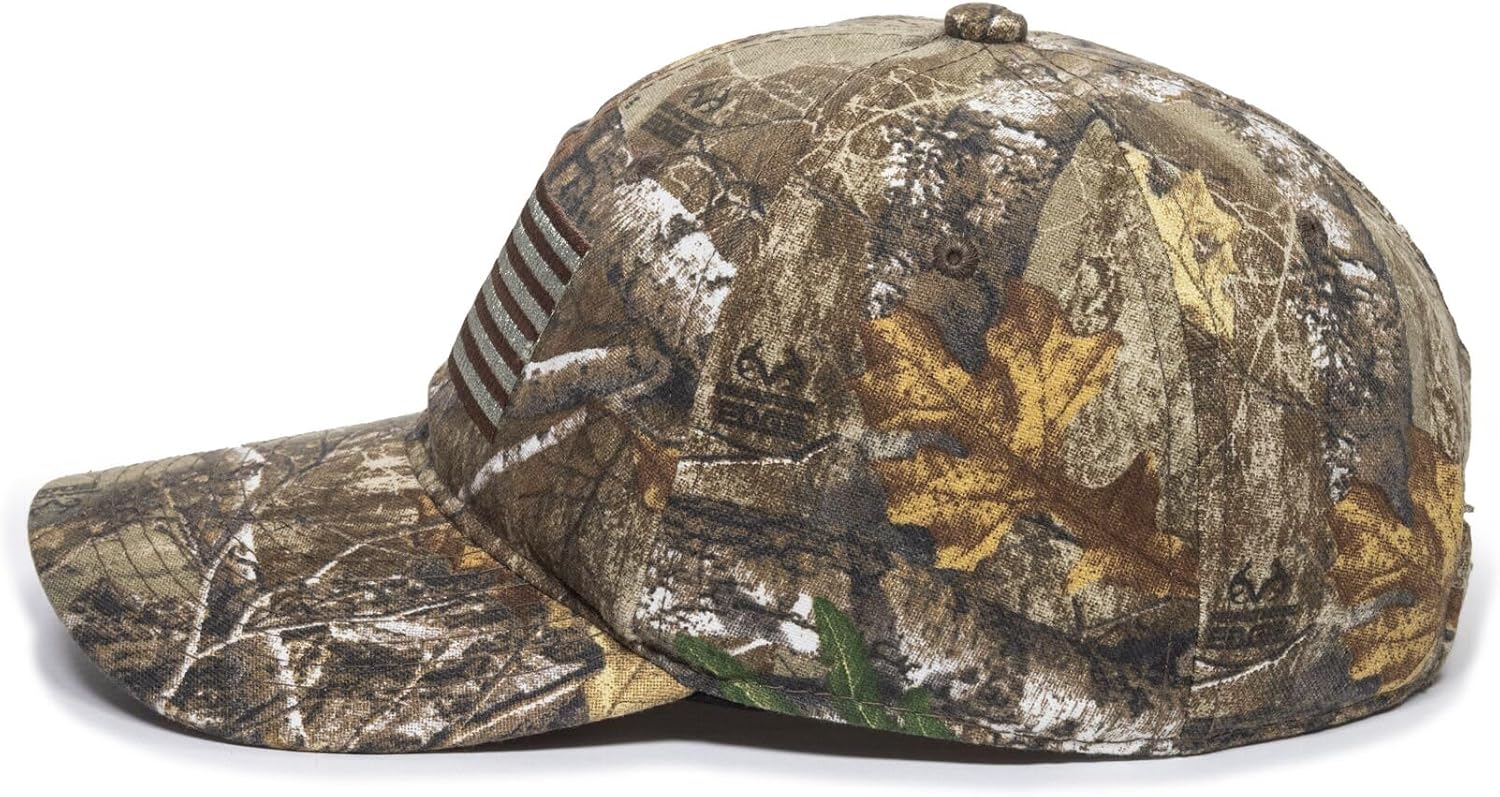 Outdoor Cap Men's Camouflage Americana Cap, One Size