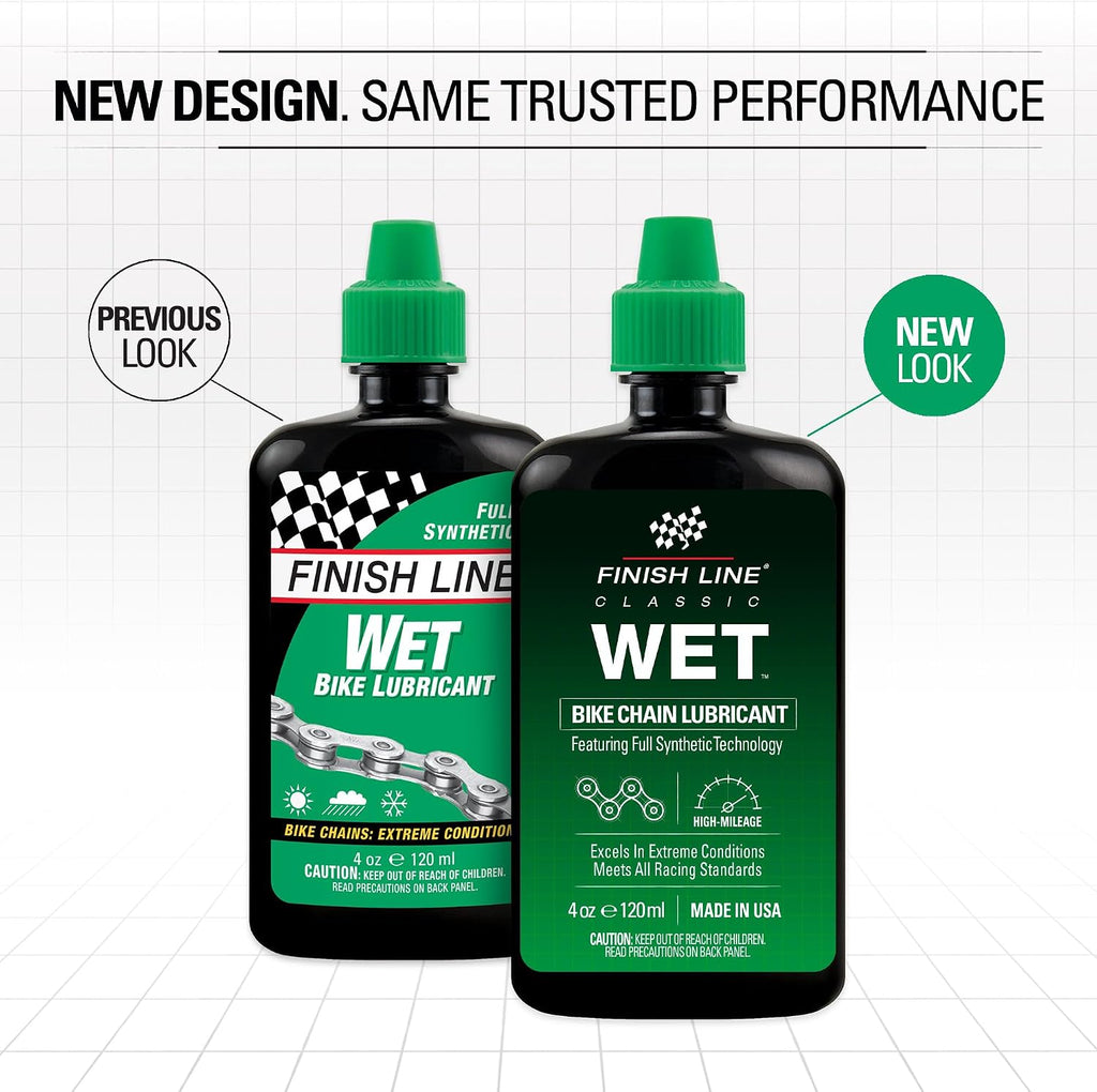 Finish Line Wet Bike Chain Lubricant 4 fl oz