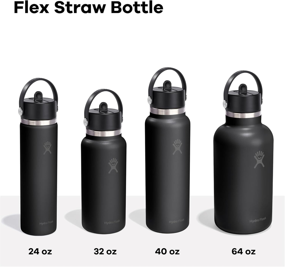 Hydro Flask Water Bottle - Insulated Stainless Steel - Wide Straw Lid, Non Spill, Leakproof in 24 Oz Cloud Pink