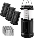Etekcity Camping Lantern Battery Powered LED for Power Outages, Emergency Light for Hurricane Supplies Survival Kits, Operated Lamp, Camping Gear Accessories Essentials, 2 Pack