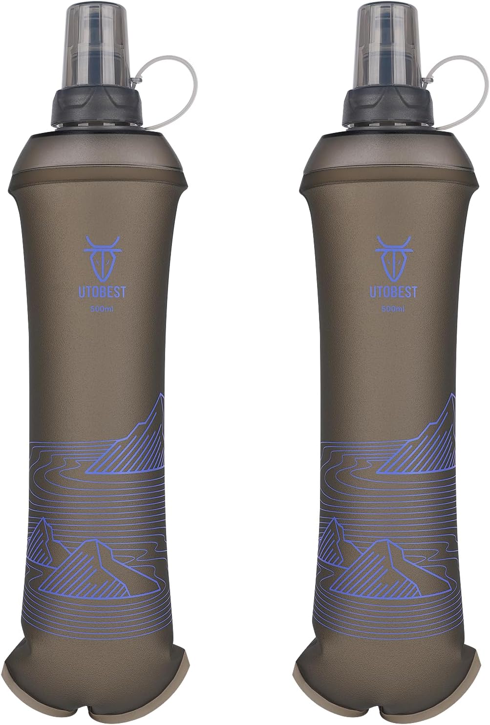 UTOBEST Soft Flask 200ml Collapsible Running Water Bottles
