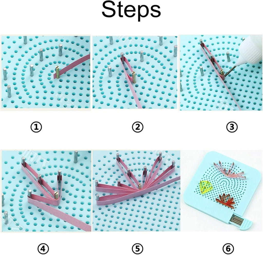 YURROAD All-in-One Paper Quilling Kit, 1860 Paper Strips, 22 Quilling Tools