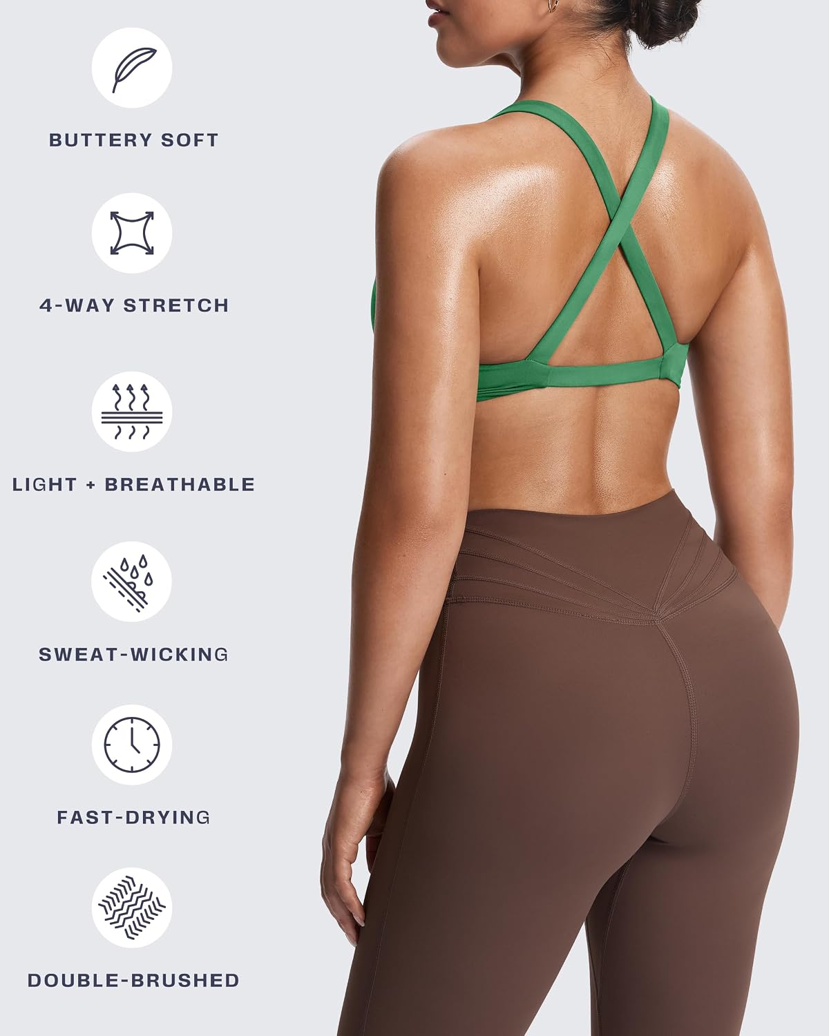 Aoxjox Women's Satara Low Impact Sports Bra