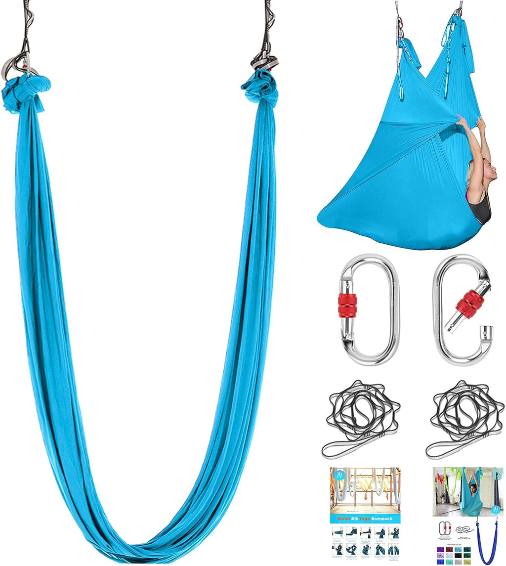 5.5 Yards Aerial silks swing outside yoga hammock,Aerial silk start set