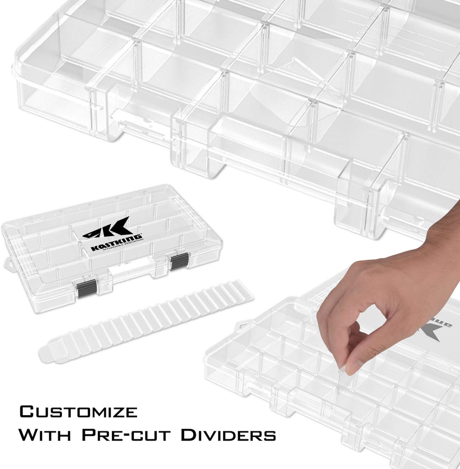 KastKing Utility Tackle Boxes, 3600 and 3700 Fishing Tackle Trays