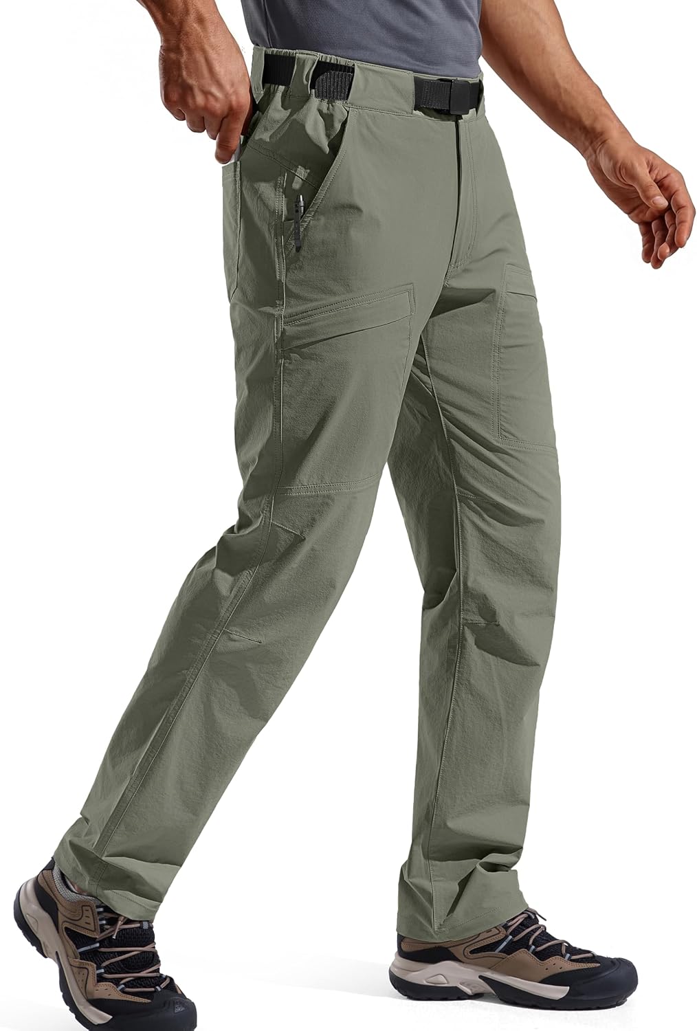 FREE SOLDIER Men's Outdoor Cargo Hiking Pants with Belt