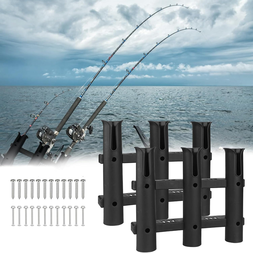 Fishing Rod Holders 6Tubes Boat Rod Holders with Screws