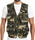 Men’s Fishing Vest Summer Outdoor Work Safari Travel Photo Vest with Multi Pockets