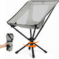 TCEK Portable Camping Chair - SwivelCore 180 Swivel & Auto-Return, Small Compact Lightweight Folding Chairs for Adults, Outdoor Backpack Chair for Adventures, Setup in Seconds, Support 300 LBS