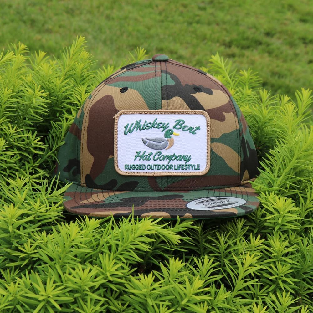 WHISKEY BENT HAT CO. Green Head Adjustable Snapback Outdoor Lifestyle Duck Hat