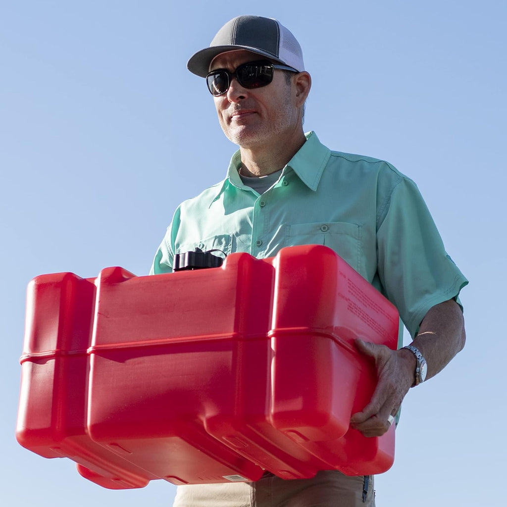 Scepter 12 Gallon Portable Marine Gas Can, Large Capacity Boat Fuel Tank