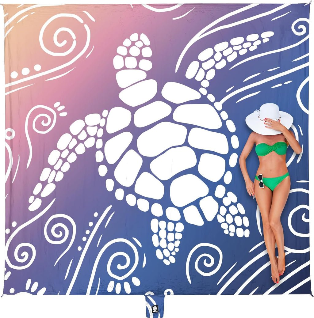 WEKAPO Beach Blanket Waterproof Sandproof Oversized Extra Large Sand Free