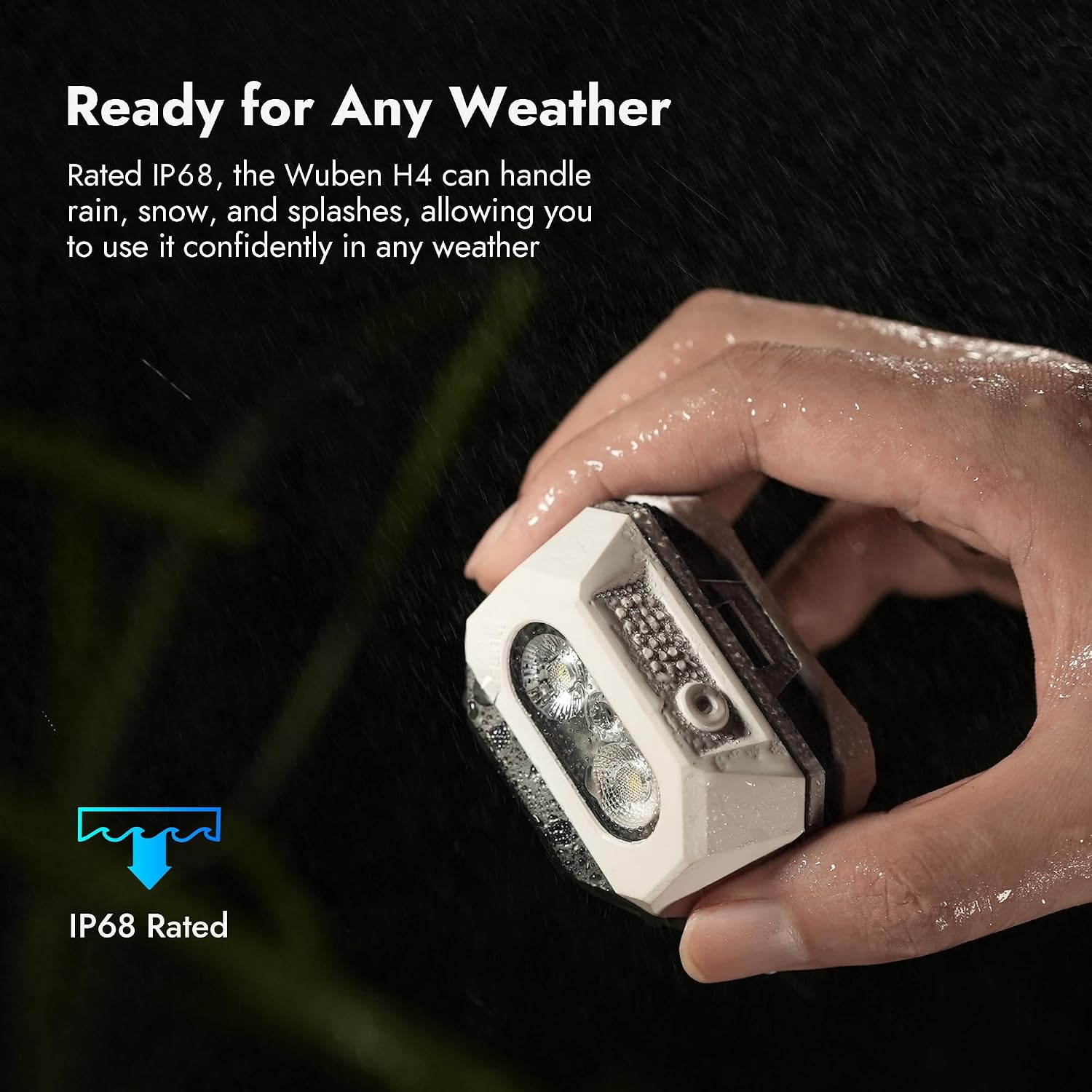 WUBEN H4 LED Headlamp Rechargeable 800 Lumens Super Bright