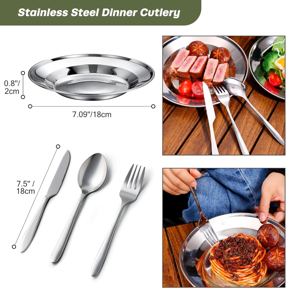 Odoland 39pcs Camping Cookware Mess Kit, Non-Stick Large Size Hanging Pot Pan Kettle with Base Dinner Cutlery Sets for 6 and More, Cups Dishes Forks Spoons Kit for Outdoor Camping Hiking Picnic