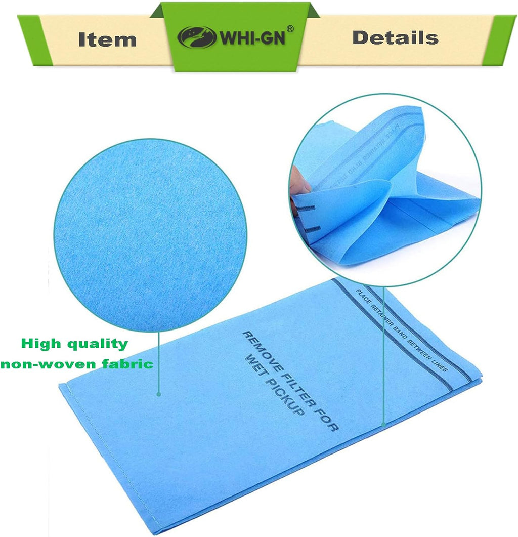 12 Pack Wet Dry Vac Filter Bags for Stinger Husky Bucket Head Shop Vacuums