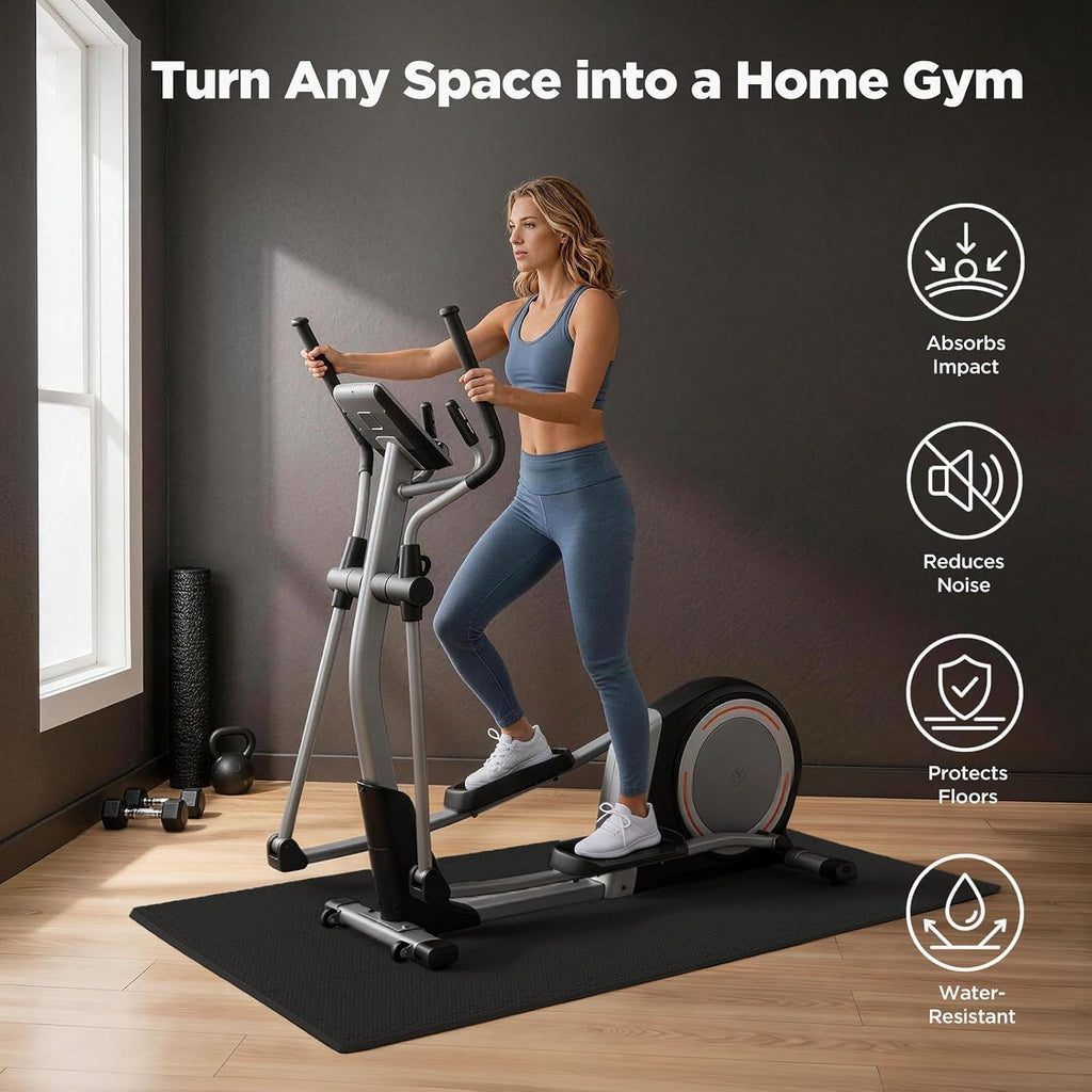 AIRHOP 18 PCS Gym Floor Mat, EVA Foam Puzzle Gym Mat, High-Density Interlocking Foam Floor Tiles for Home Gym, Play Workout Garage Kitchen Flooring 12.6"x12.6"x0.4"