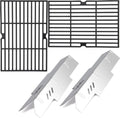 Criditpid Grill Replacement Parts for Dyna Glo DGF350CSP DGF350CSP-D 2 Burner Grill, Stainless Steel Grill Heat Tents & Grill Grates Kit for Dyna-Glo DGF350CSP Grill.