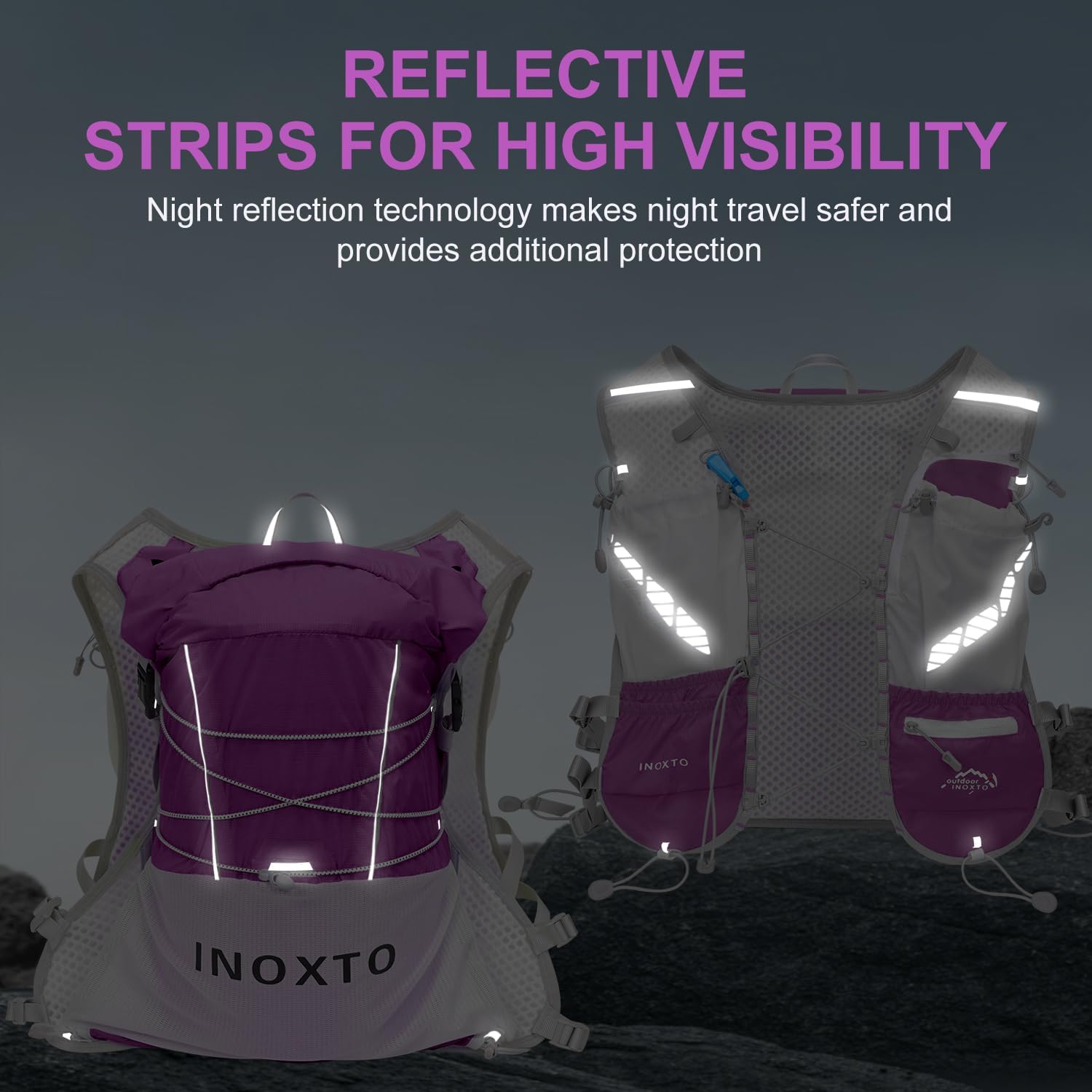 IX INOXTO Running Vest Hydration Backpack, Lightweight Running Backpack