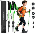 Clostnature Kids Trekking Poles for Hiking, 2 Pack Children Walking Sticks | Aluminum, Quick-Adjust, Telescopic, Ultralight, Compact, Retractable, Collapsible, Non-slip EVA Foam Grip, Ergonomic Grip