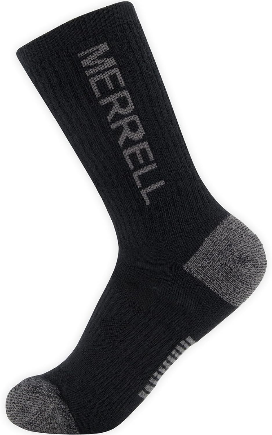 Merrell Unisex Moab Hiking Crew Socks, Full Cushion Sock for Heavy-duty Trails