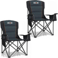 Overmont 2-Pack Oversized Camping Chairs - 450 lb Each, Fully Padded