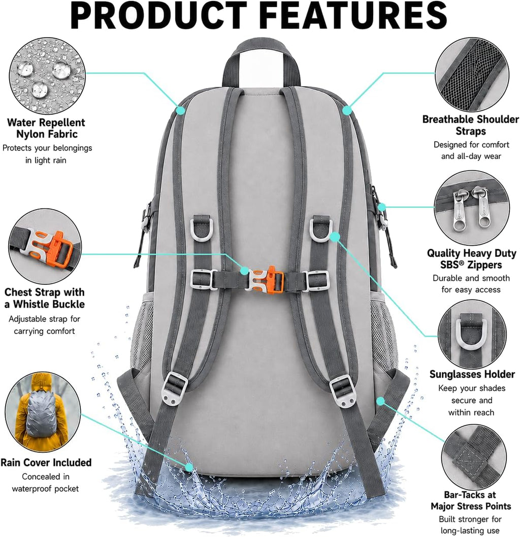 Voyage -35L Waterproof Foldable Outdoor Travel Backpack Packable Rain Cover