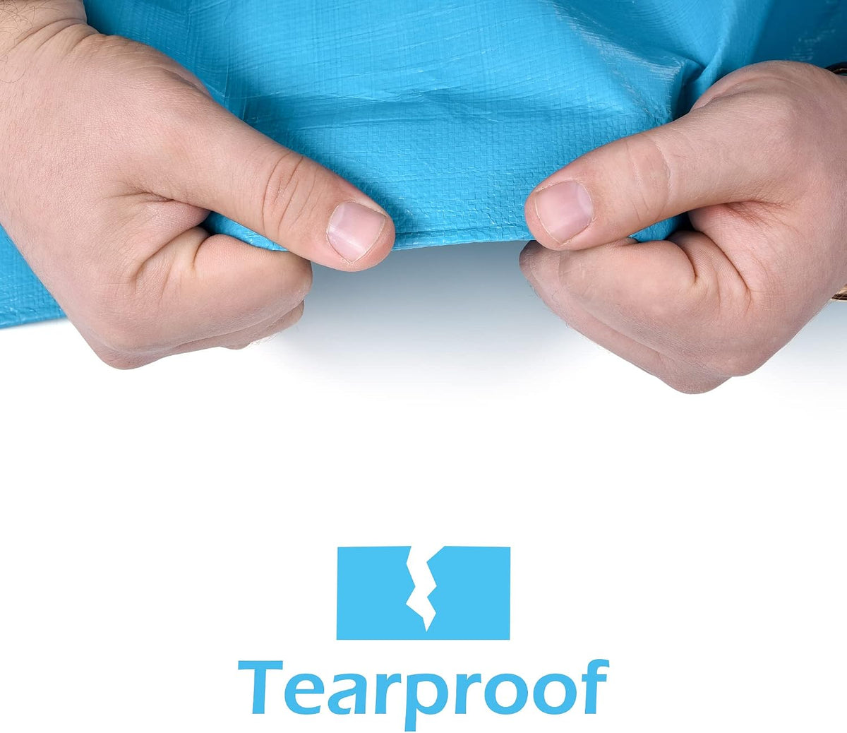 Tarps Heavy Duty Waterproof 12x16 ft, 12 mil Thick Tarp Cover with Grommets