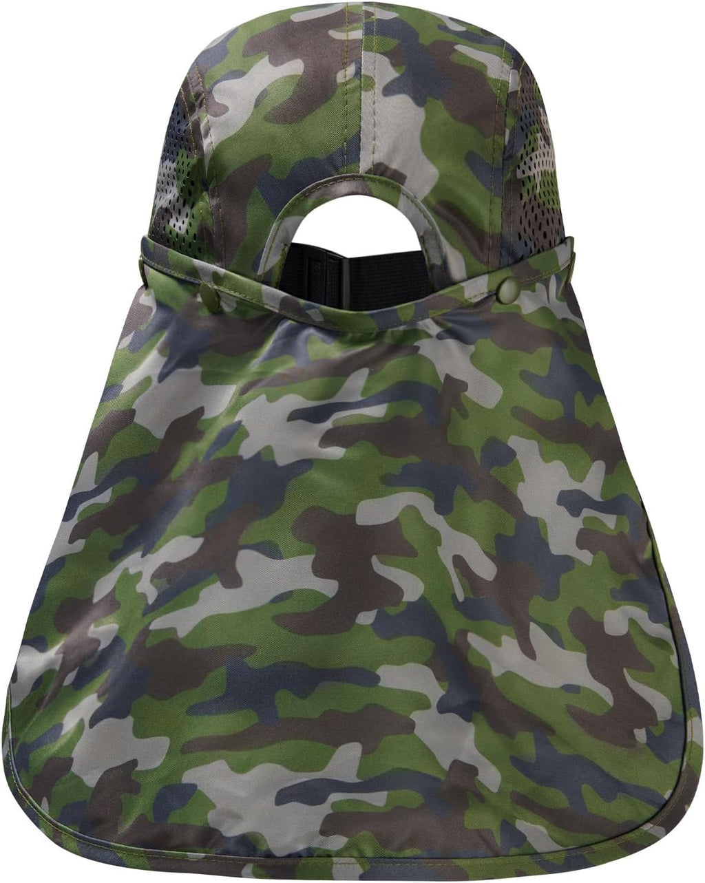 BASSDASH UPF 50+ Fishing Hat, Baseball Cap with Removable Neck Flap