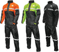 Nelson Rigg Stormrider Rain Suit; 100% Waterproof, Pants and Jacket Included with Reflective Striping