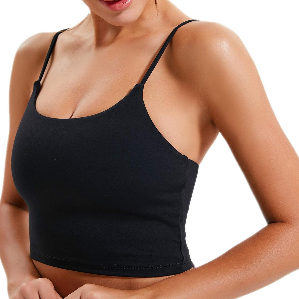 Lemedy Women Padded Sports Bra Yoga Tank Top