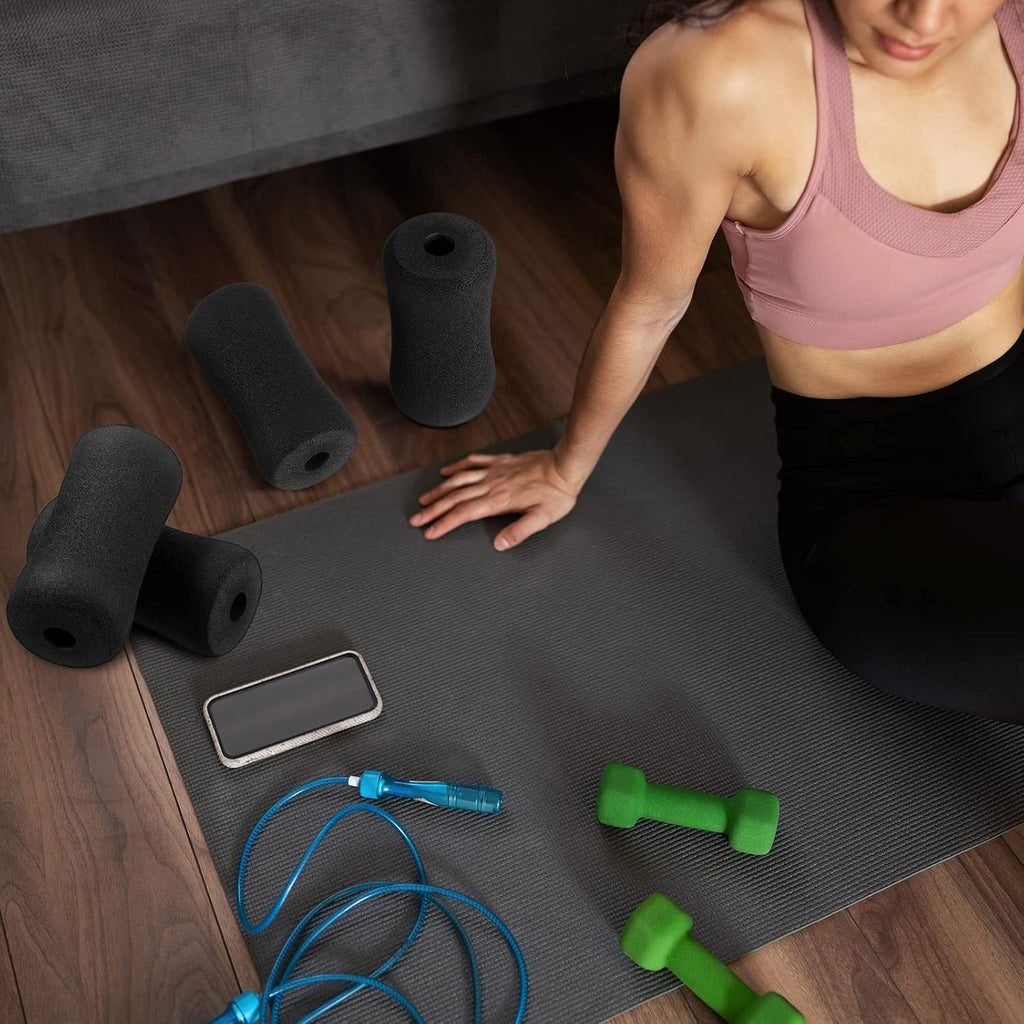 Sratte 4 Pcs Foam Foot Pads Rollers for Inversion Table Ankle Weight Bench
