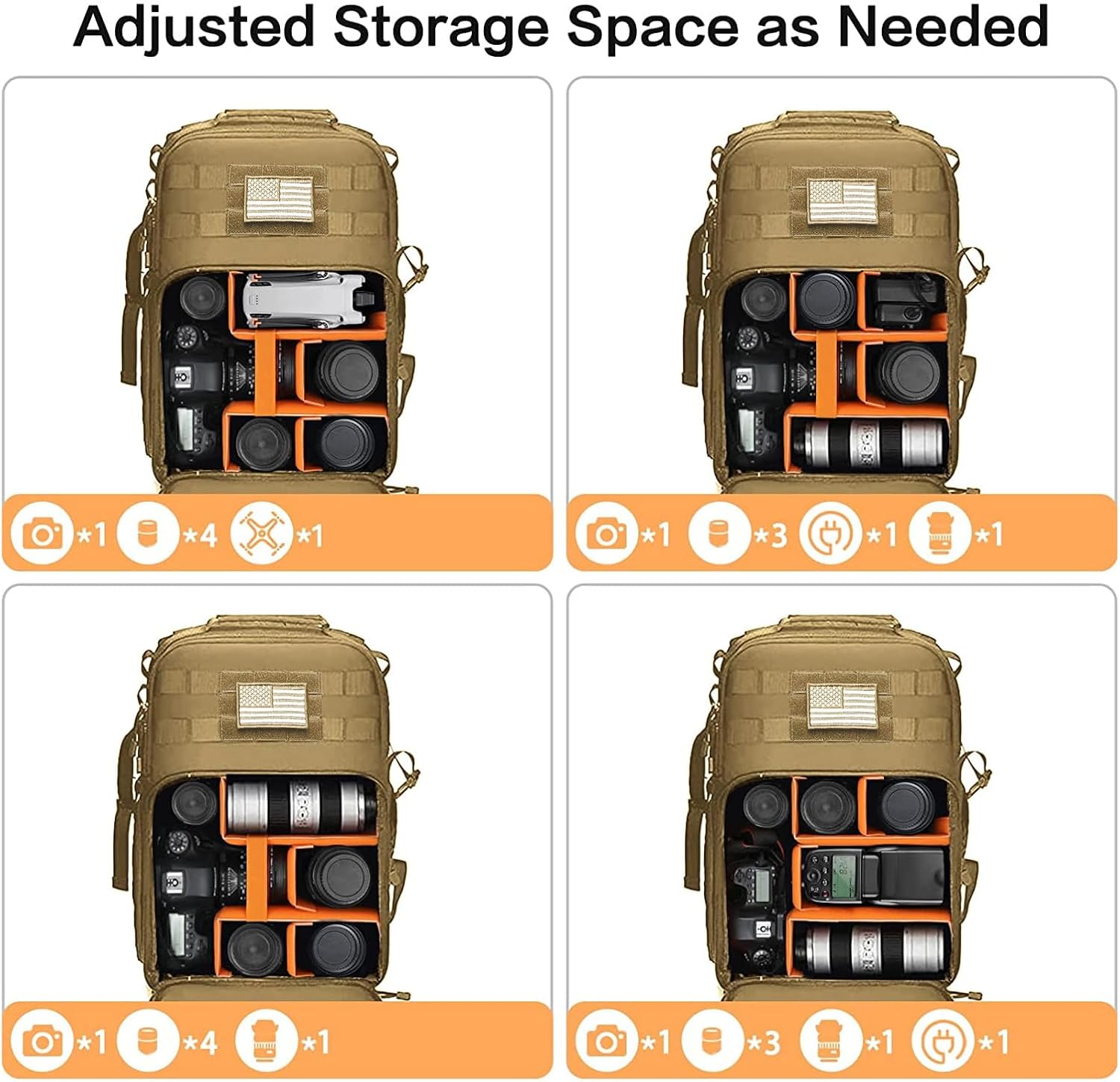MOSISO Camera Backpack, DSLR/SLR/Mirrorless Tactical Camera Bag Case