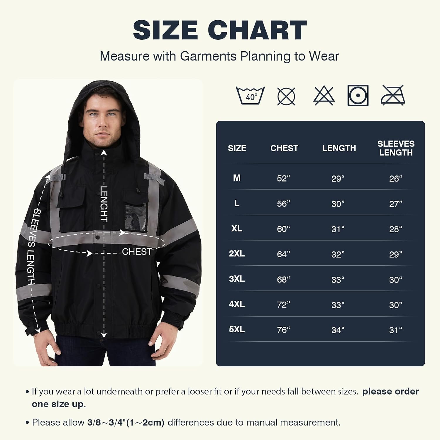 SKSAFETY Hi Vis Safety Rain Jacket for Men, Construction Work Rain Gear Heavy Duty Class 3 Rain Coat Waterproof Lightweight
