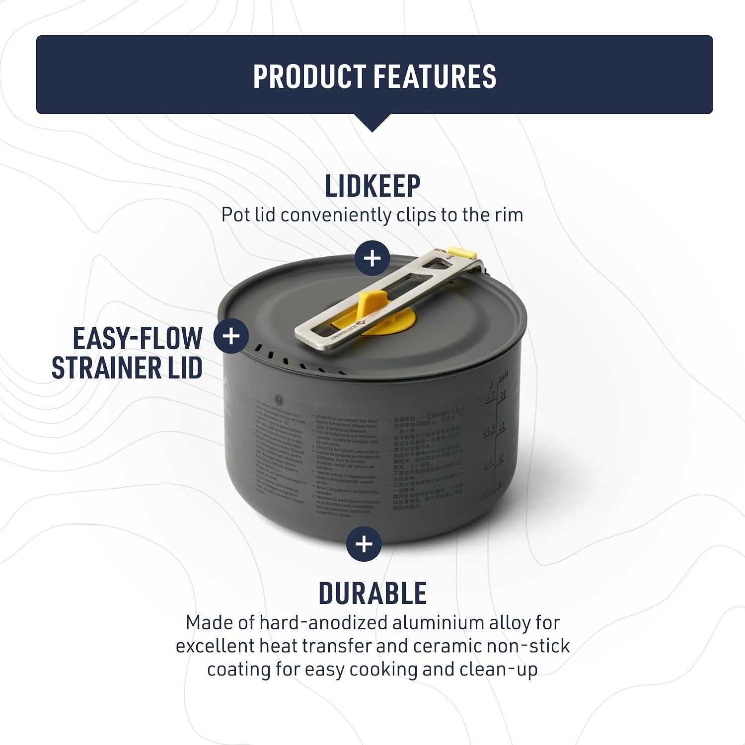 Sea to Summit Frontier Ultralight Camping Cooking Pot