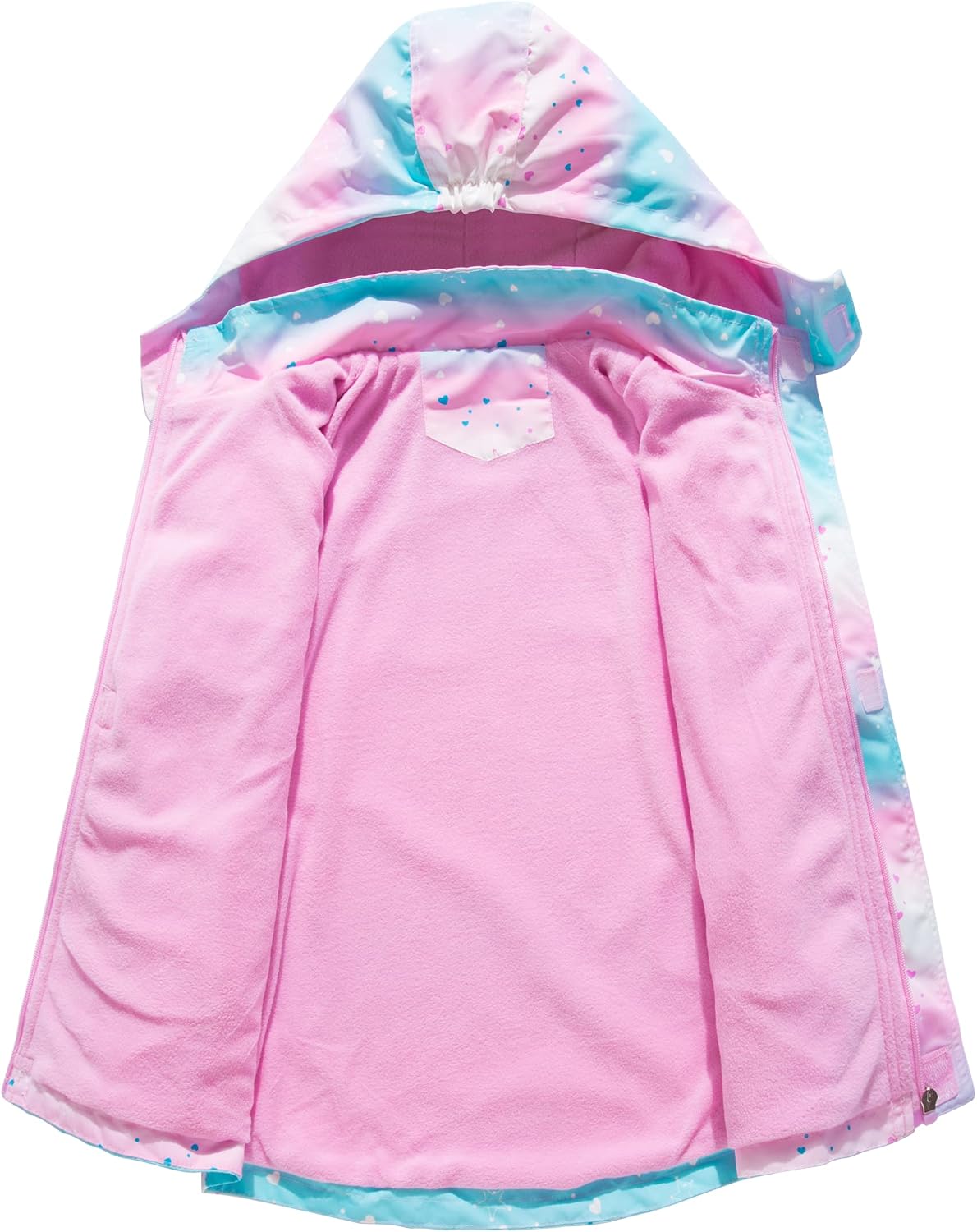 MGEOY Kids Rain Jacket, Waterproof Lightweight Hooded Windbreaker for Boys Girls 4-16Y
