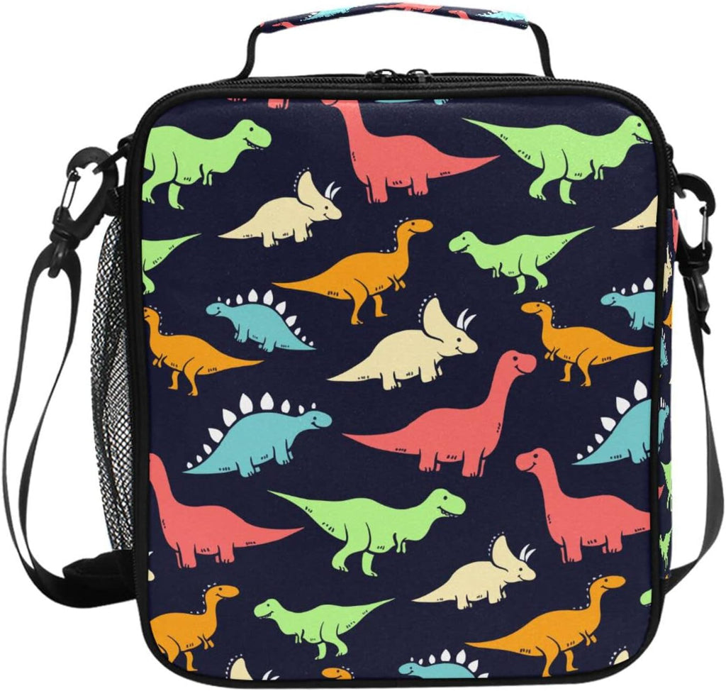 Dinosaur Lunch Box Insulated Lunch Bag Cooler Tote Bag