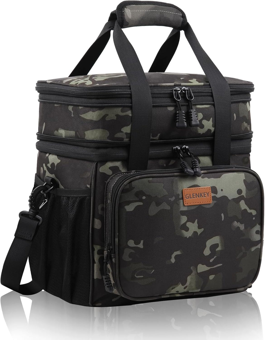 GLENKEY Expandable Lunch Box Insulated Leakproof Cooler Bag Work Outdoor