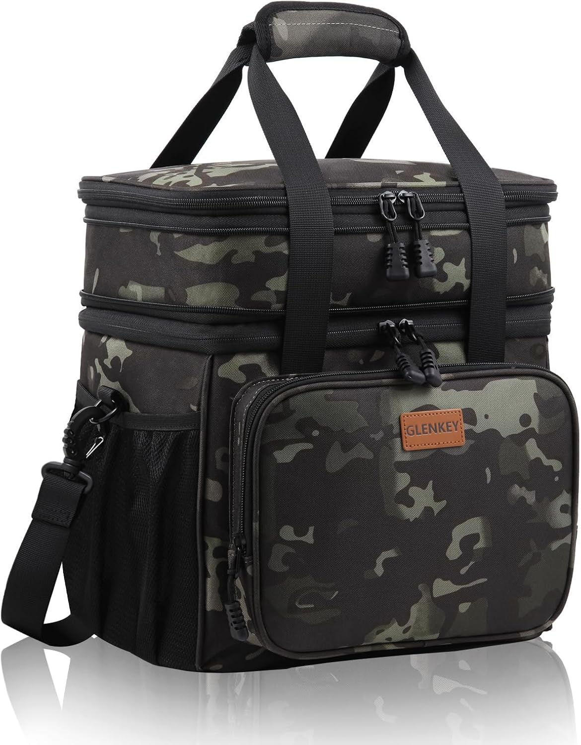 GLENKEY Expandable Lunch Box Insulated Leakproof Cooler Bag Work Outdoor
