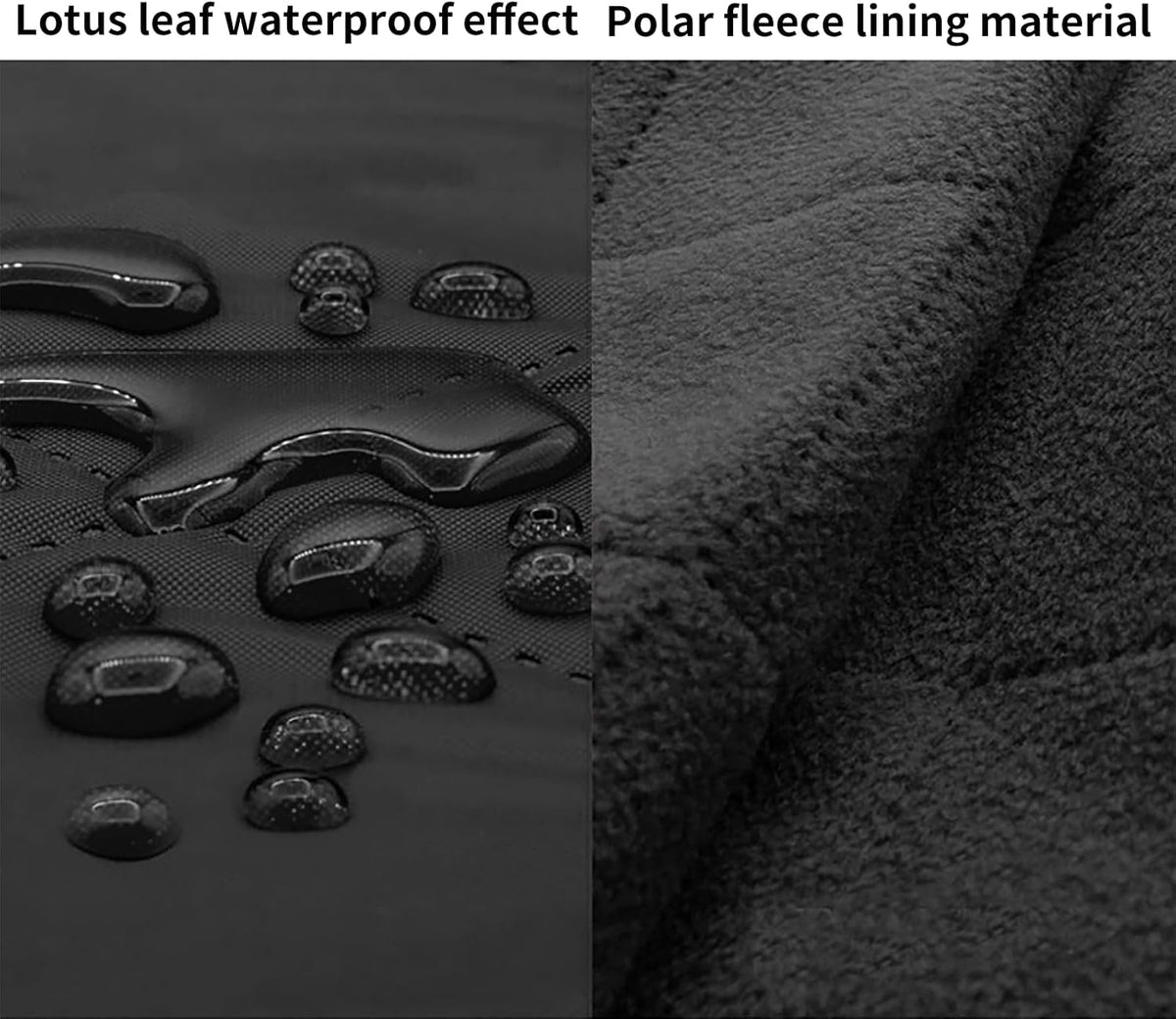 Wind Tour Warm Polar Fleece Blanket Picnic Outdoor & Beach, Machine Washable Camping Quilt for Cold Weather, Adventure, Sleeping, Backpacking (Black)